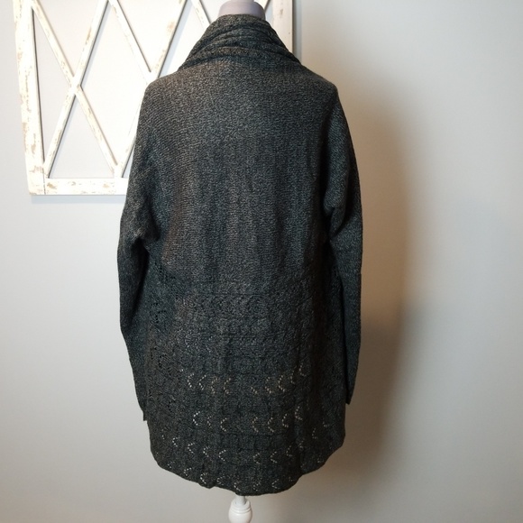 L Karen Scott luxsoft open front cardigan - Picture 4 of 8